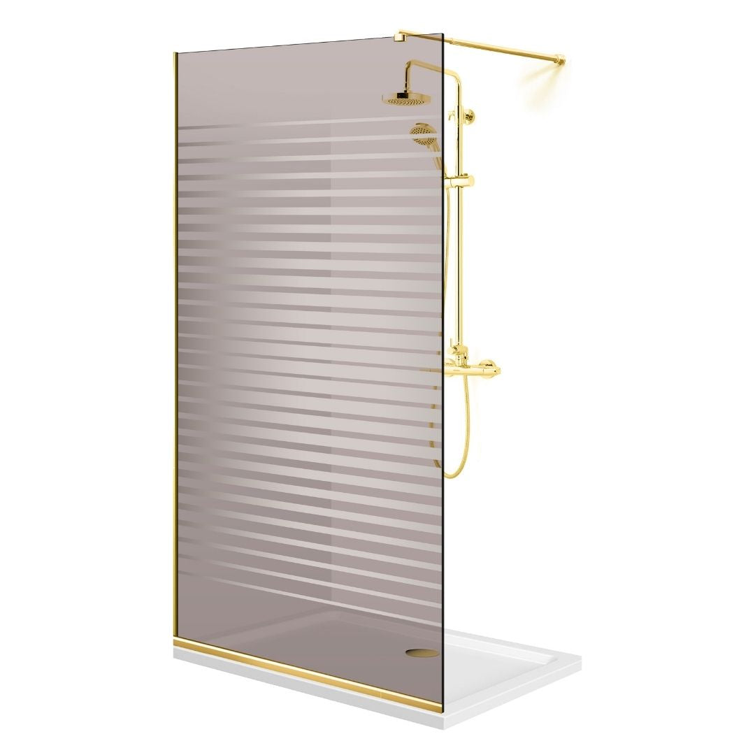 Paravan dus Walk-in, Perete dus Auriu, #Bronz #Bronz