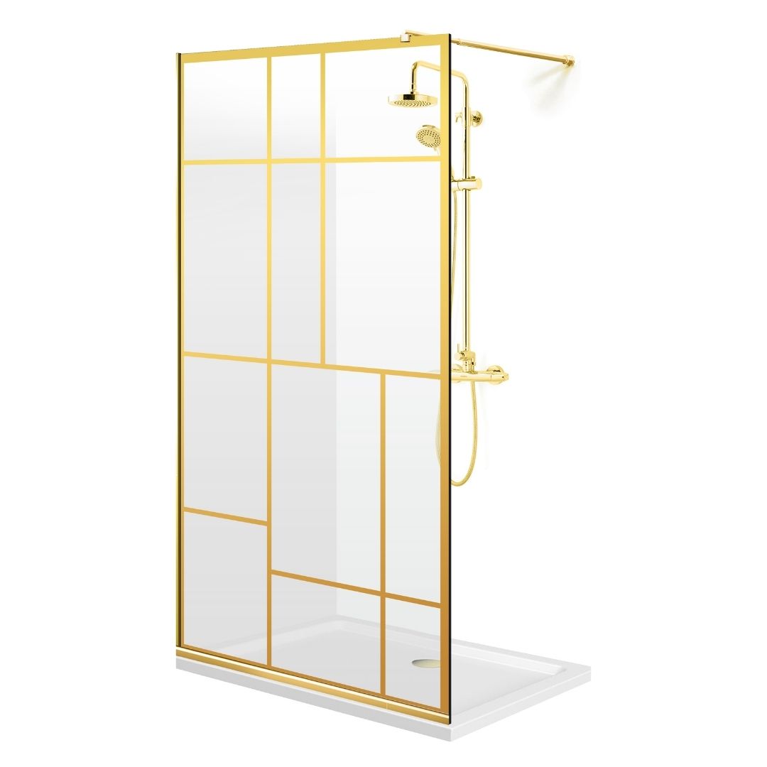 Paravan dus Walk-in, Perete dus Auriu, #Clara #Víztiszta