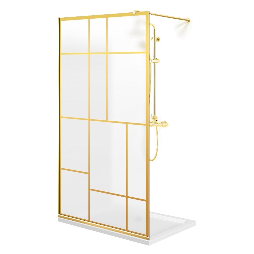 Paravan dus Walk-in, Perete dus Auriu, #Mat #Matt