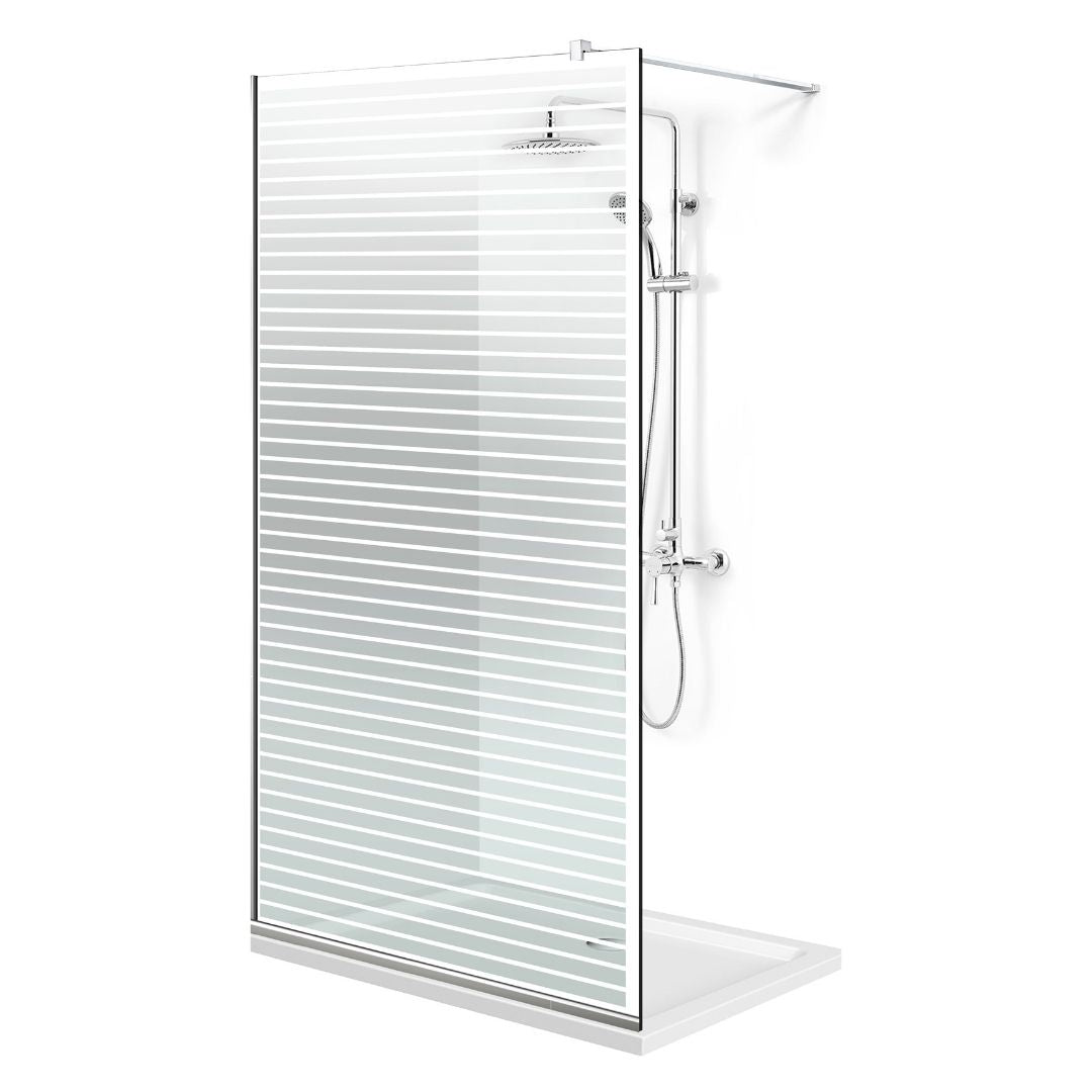 Paravan dus Walk-in, Perete dus Inox, #Clara #Víztiszta