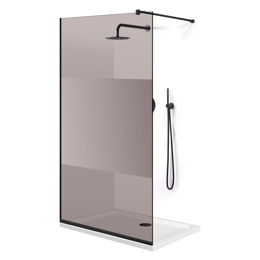 Paravan dus Walk-in, Perete dus Negru, #Bronz #Bronz