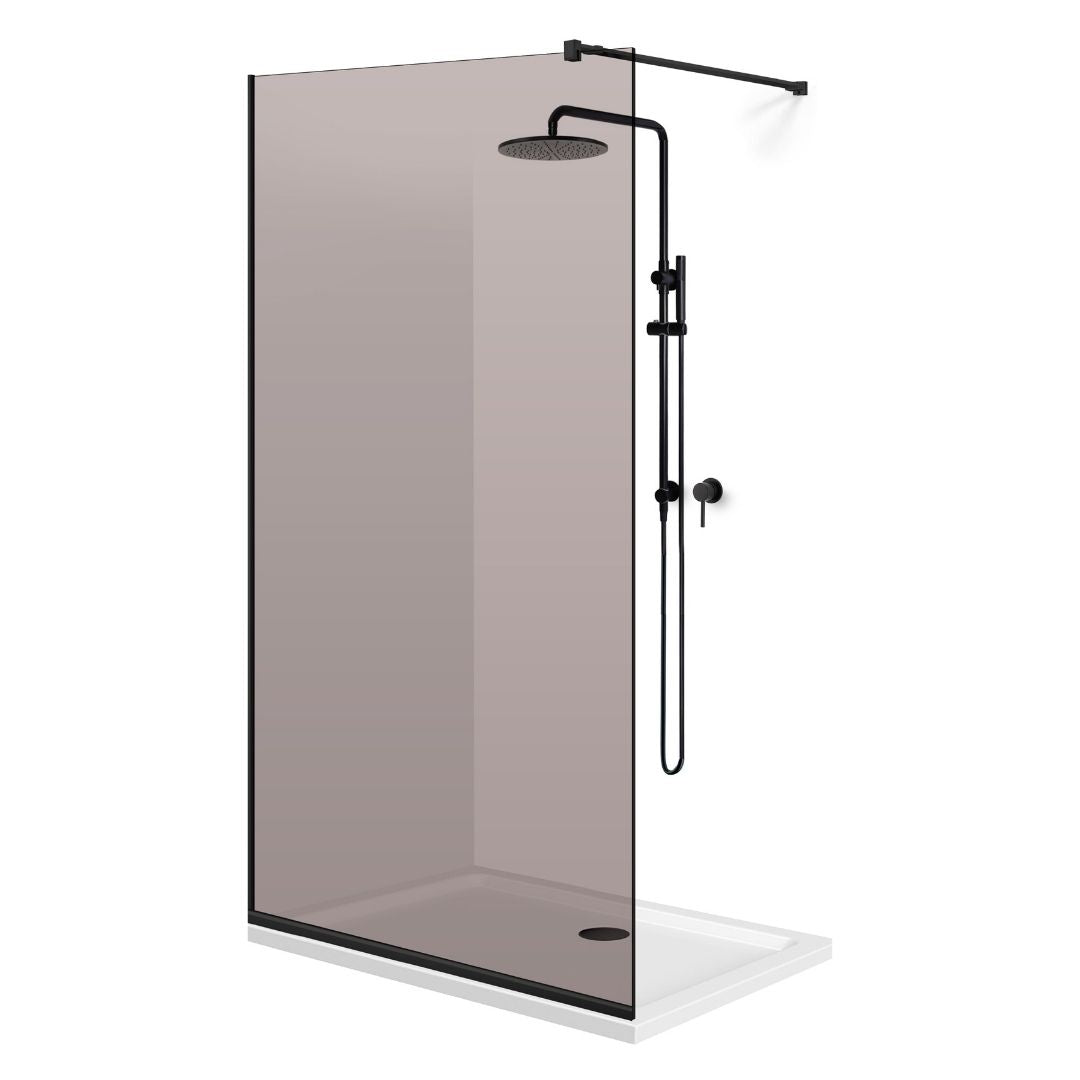 Paravan dus Walk-in, Perete dus Negru, #Bronz #Bronz