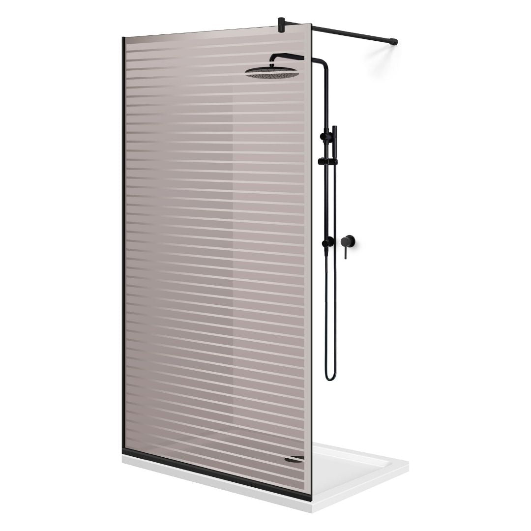 Paravan dus Walk-in, Perete dus Negru, #Bronz #Bronz