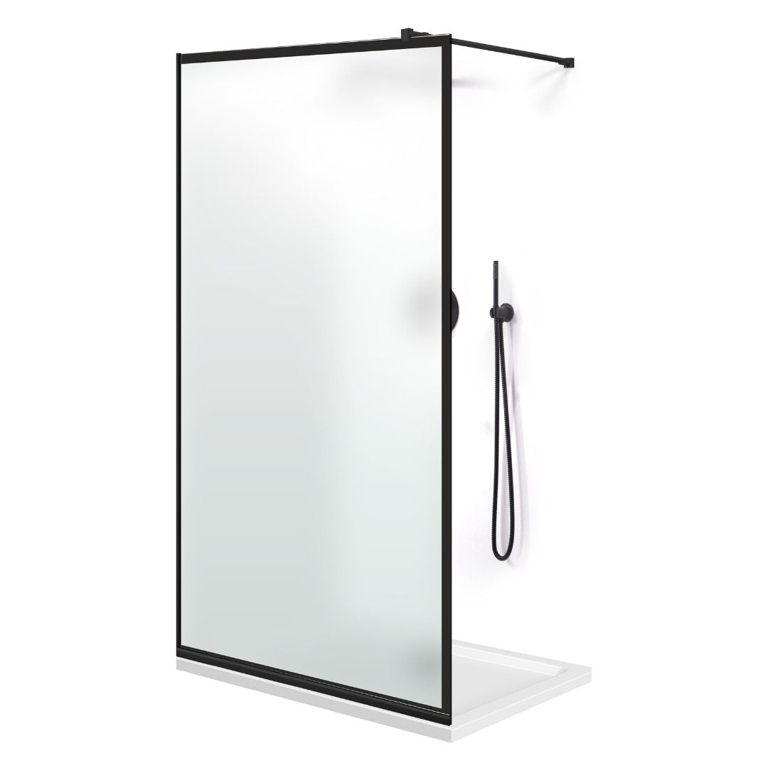 Paravan dus Walk-in, Perete dus Negru, #Mat #Matt