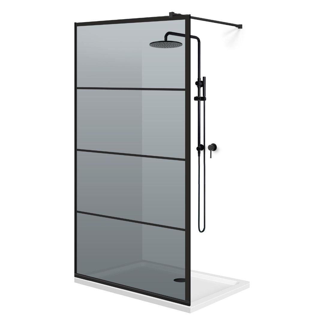 Paravan dus Walk-in, Perete dus Negru, #Gri #Szürke