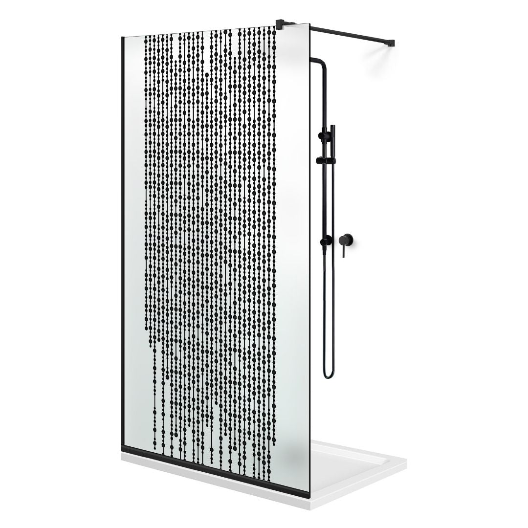 Paravan dus Walk-in, Perete dus Negru, #Mat #Matt