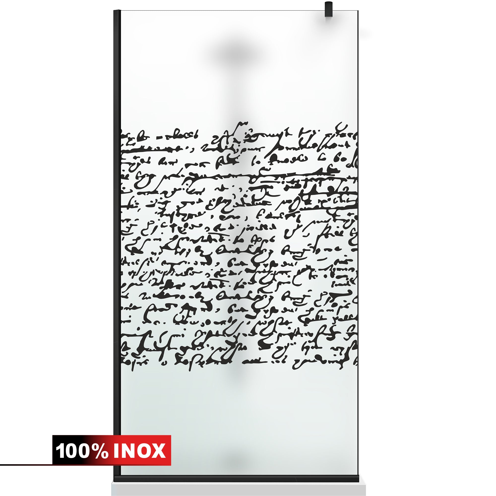 Paravan dus Walk-in, Perete dus Negru, #Mat #Matt