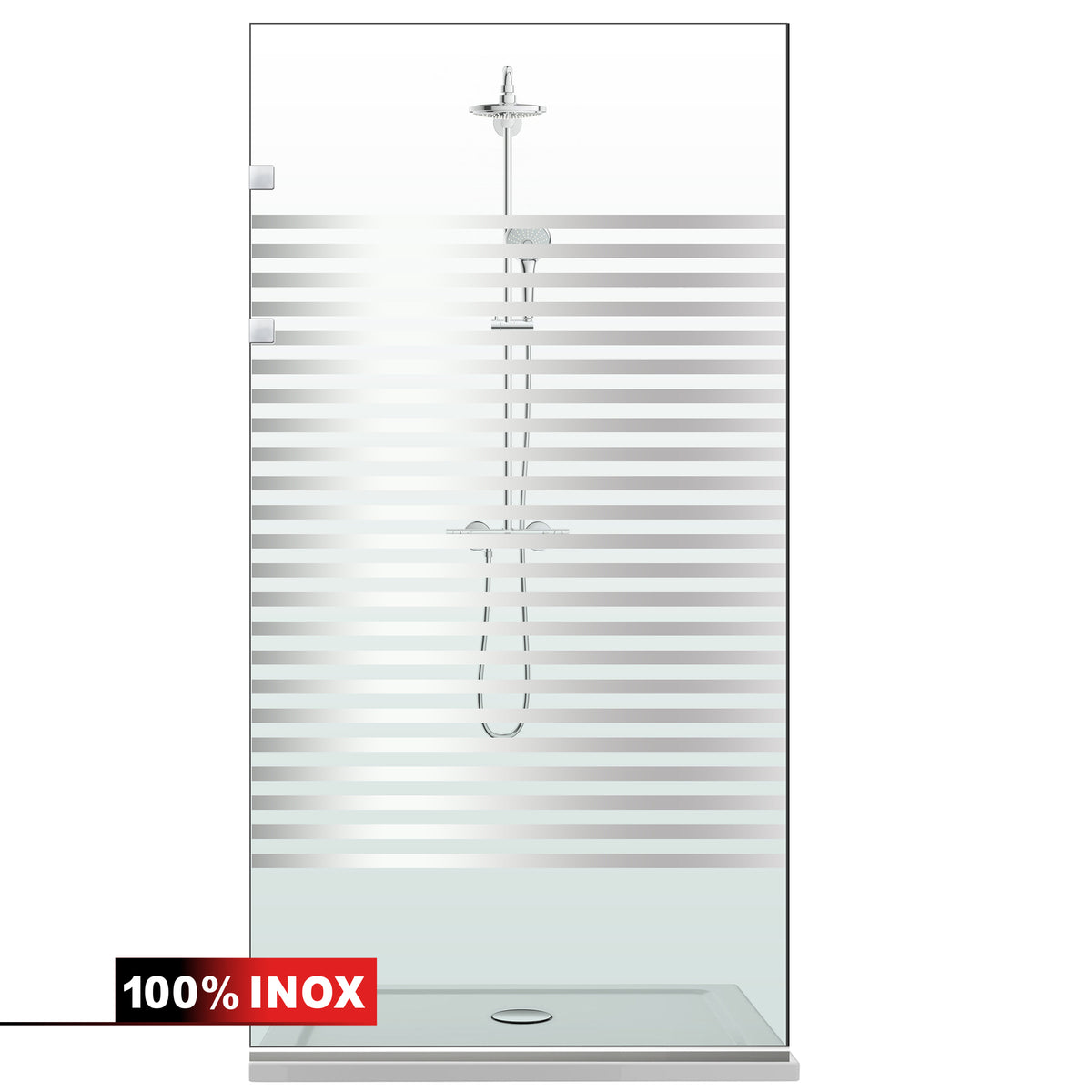 Parois de Douche Walk-in, Paroi de douche en Acier inoxydable, #Clair