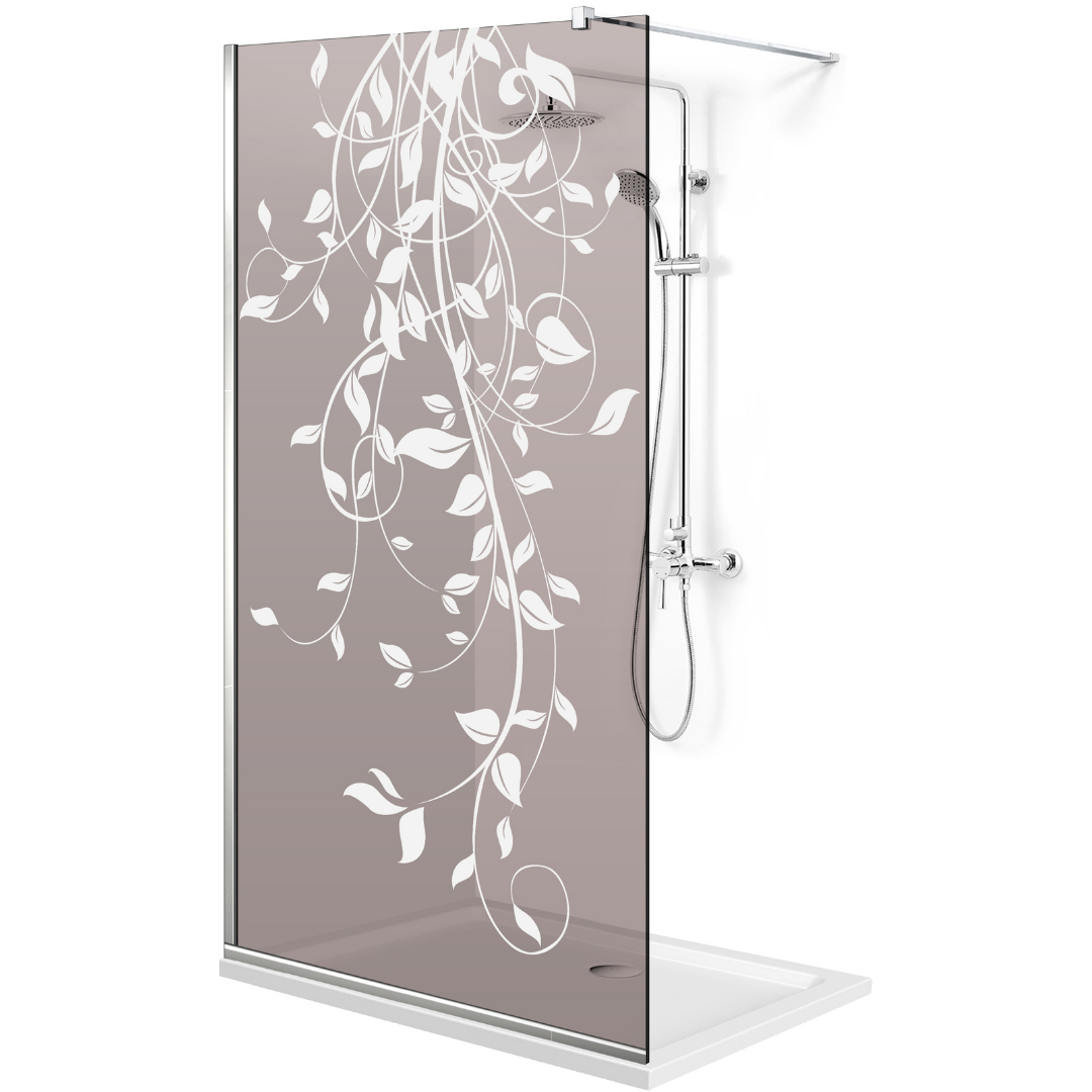 Paravan dus Walk-in, Perete dus Inox, #Bronz #Bronz