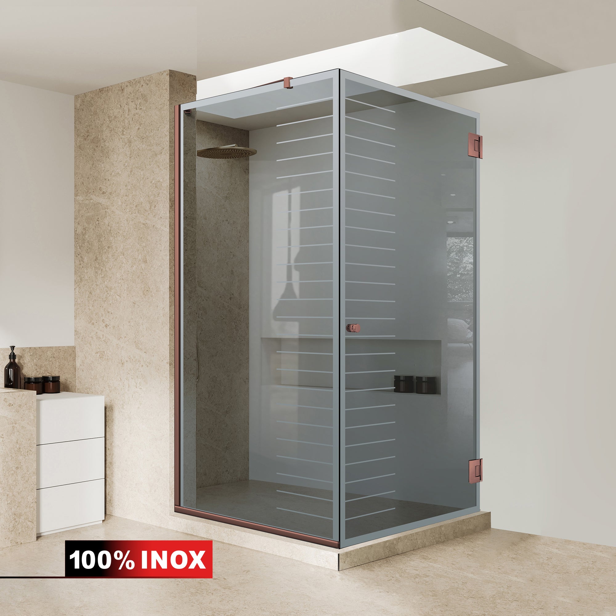 Cabina dus cu usa batanta #Gri