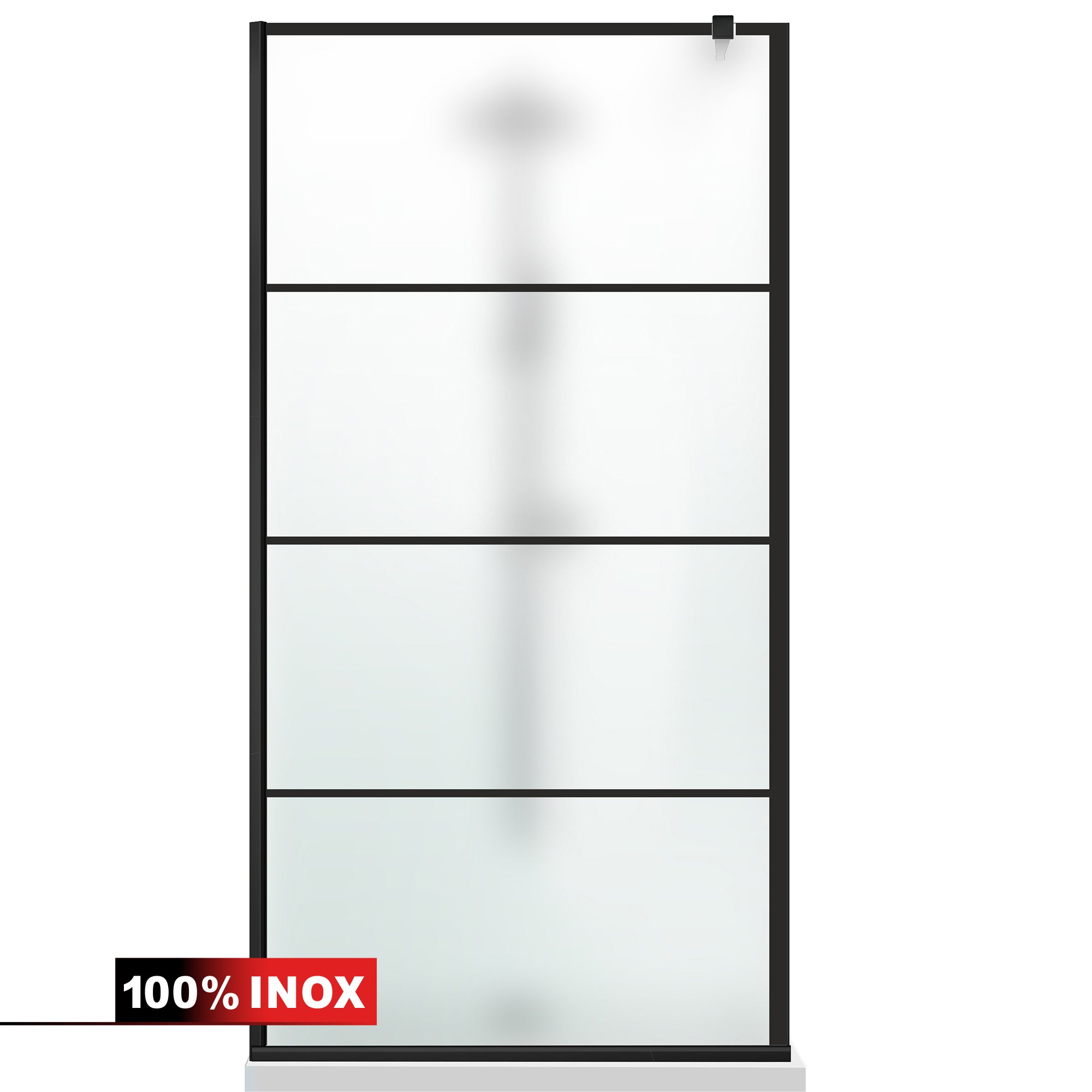 Paravan dus Walk-in, Perete dus Negru, #Mat #Matt