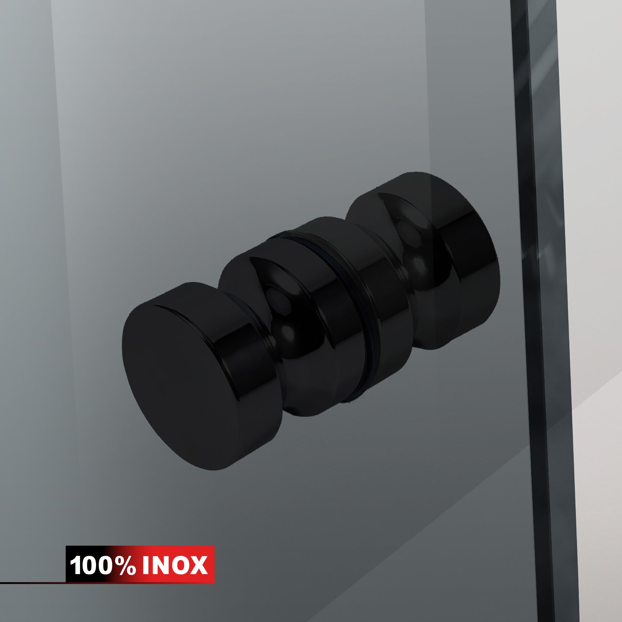 Shower enclosure with swing door #Grey