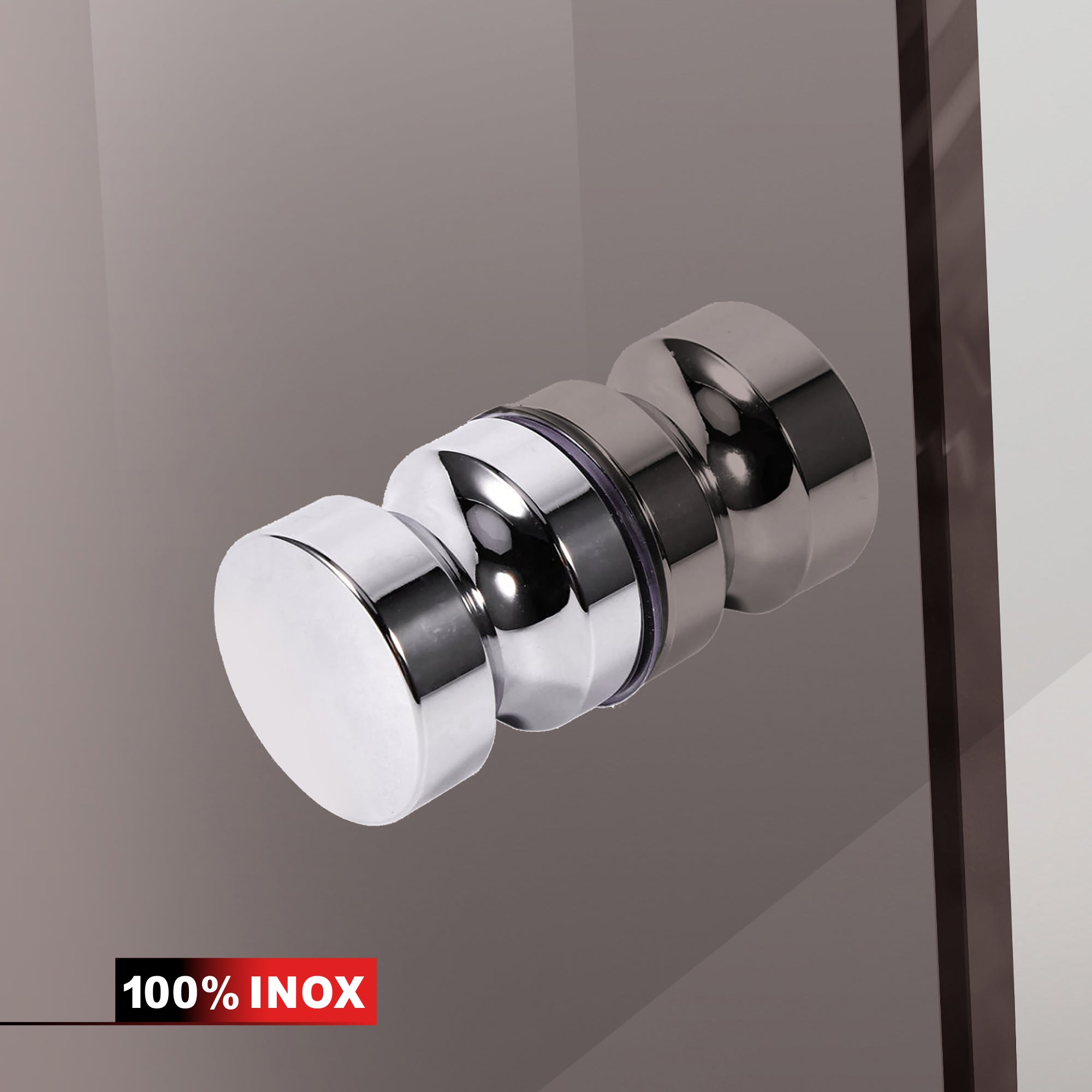 Cabine de douche avec porte battante #Bronze