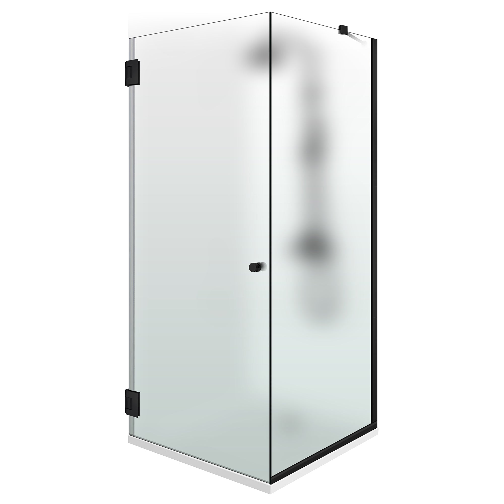 Cabine de douche avec porte battante #Dépoli