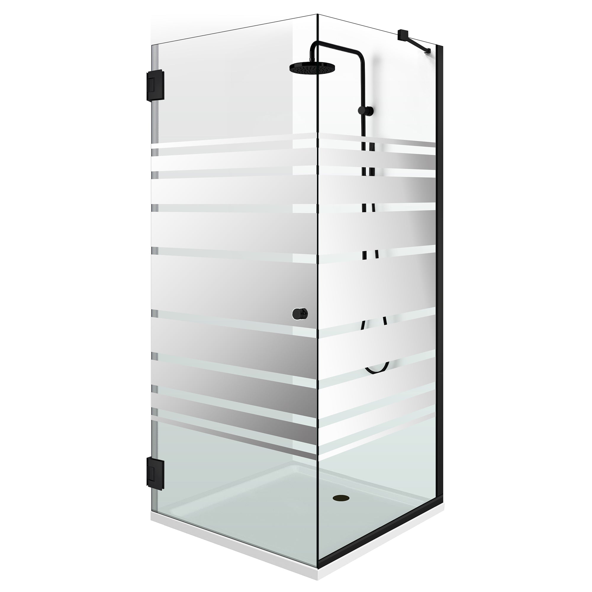 Shower enclosure with swing door #Clear