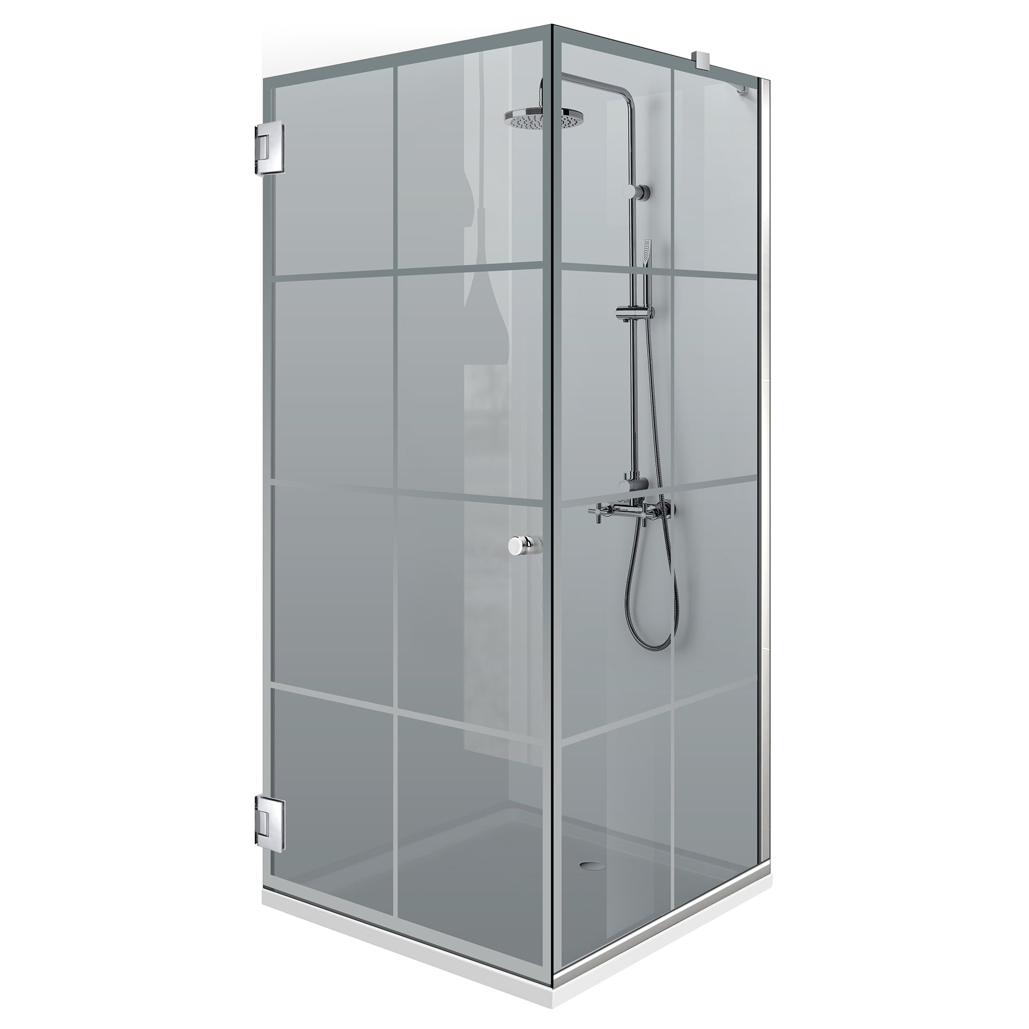 Cabina dus cu usa batanta #Gri
