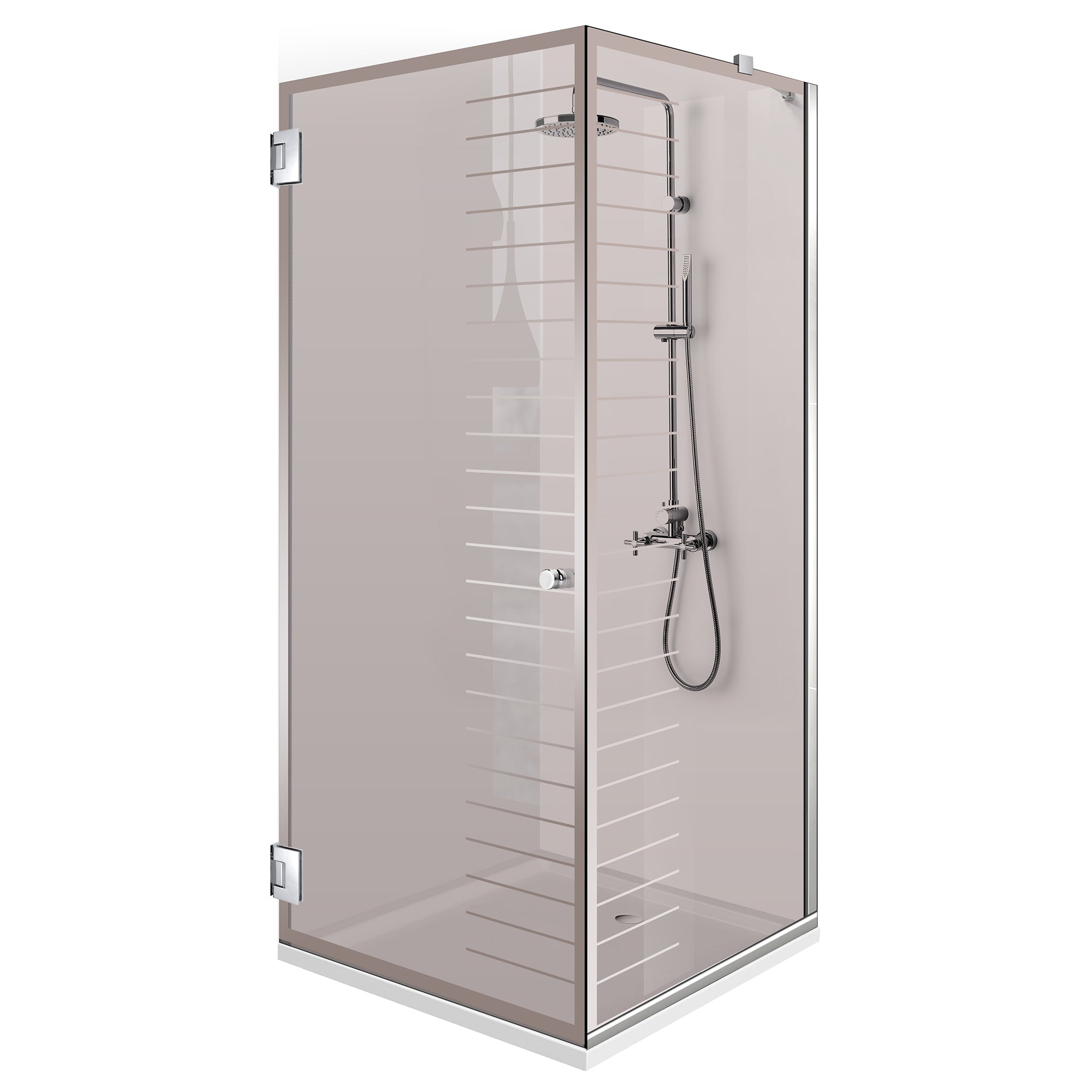 Cabina dus cu usa batanta #Bronz