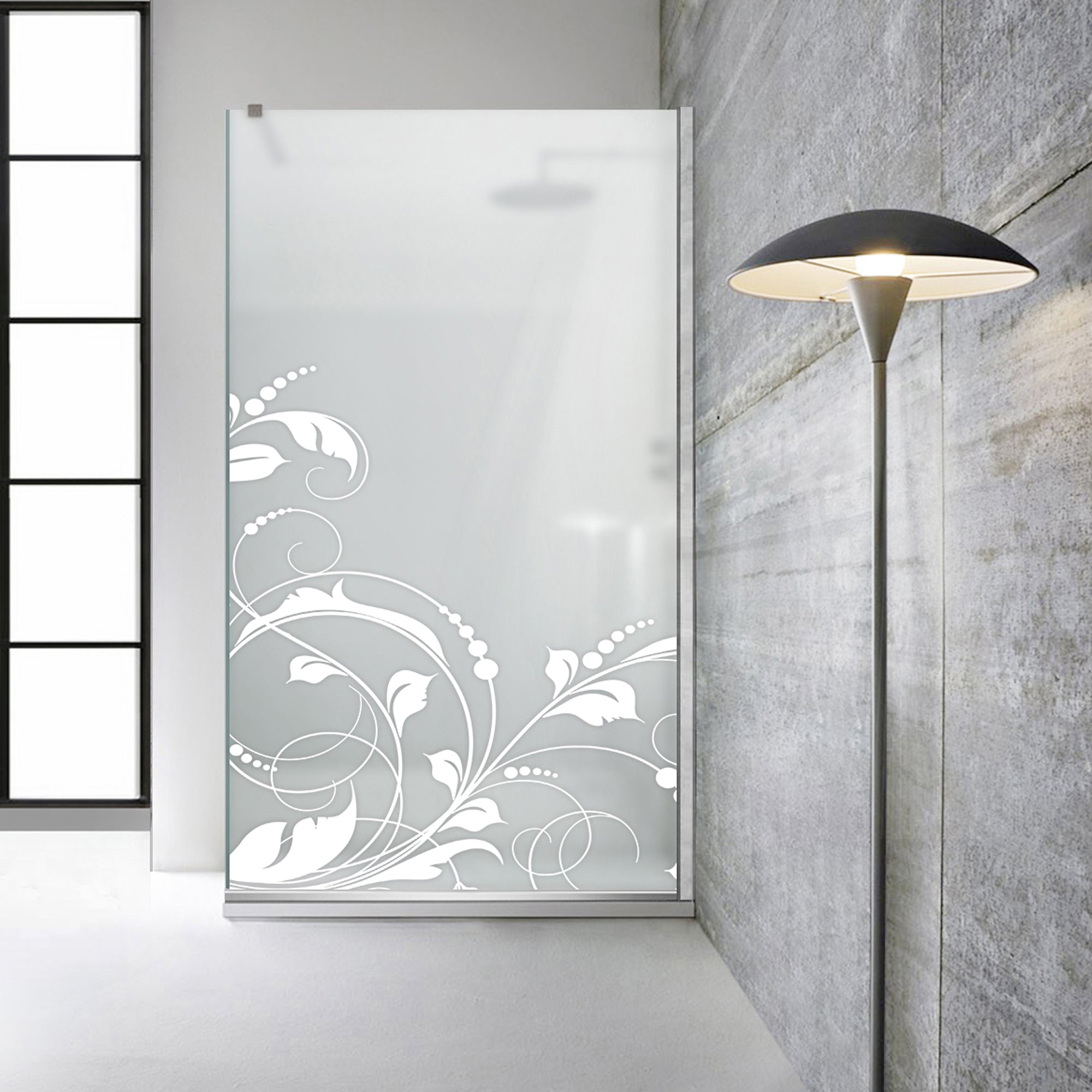Paravan dus Walk-in, Perete dus Inox, #Mata #Matt