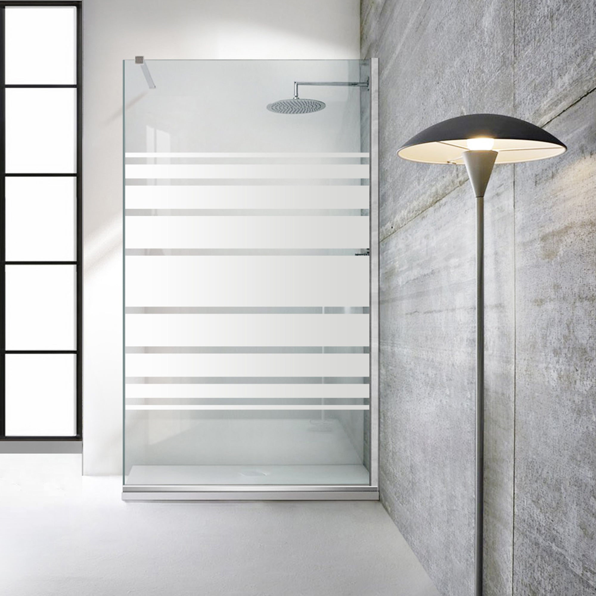 Paravan dus Walk-in, Perete dus Inox, #Clara #Víztiszta