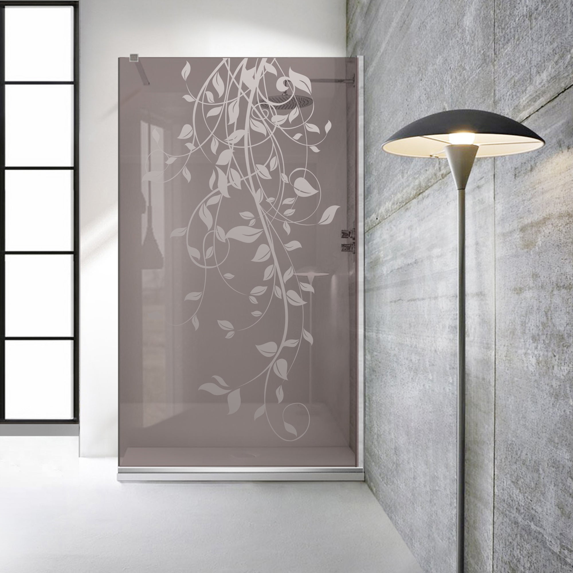 Paravan dus Walk-in, Perete dus Inox, #Bronz #Bronz