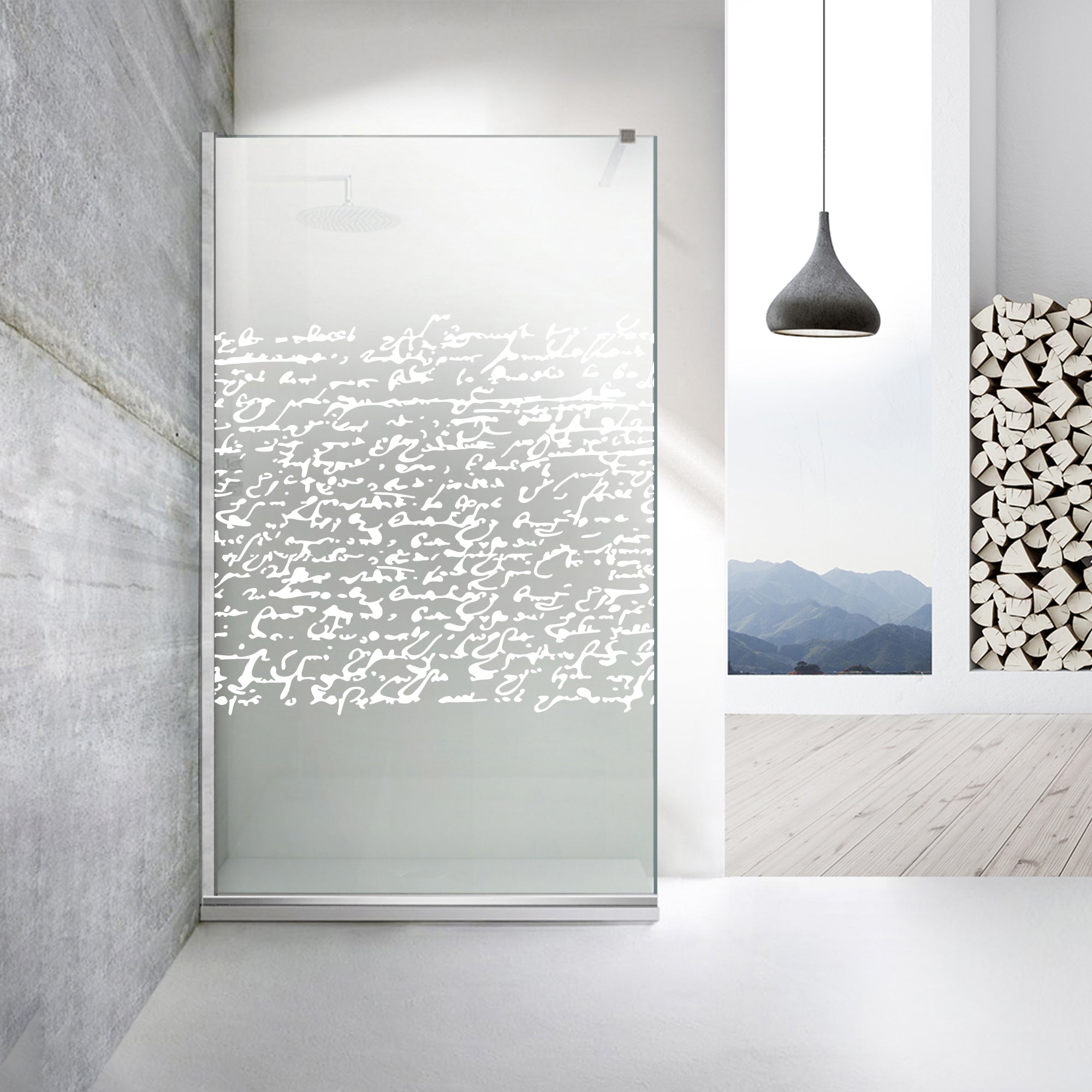 Paravan dus Walk-in, Perete dus Inox, #Mata #Matt
