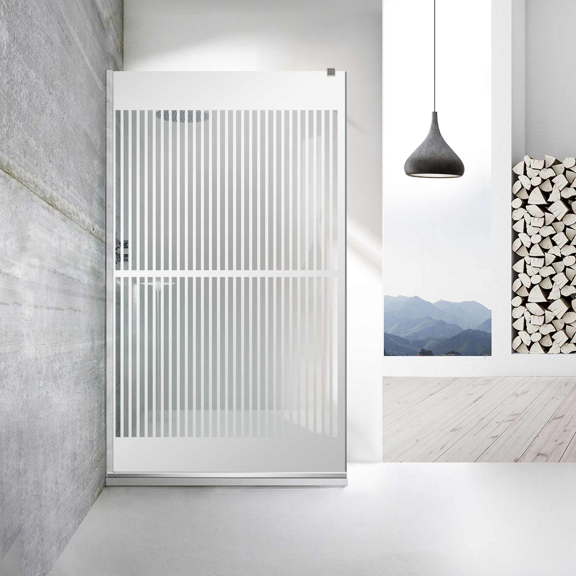 Paravan dus Walk-in, Perete dus Inox, #Clara #Víztiszta