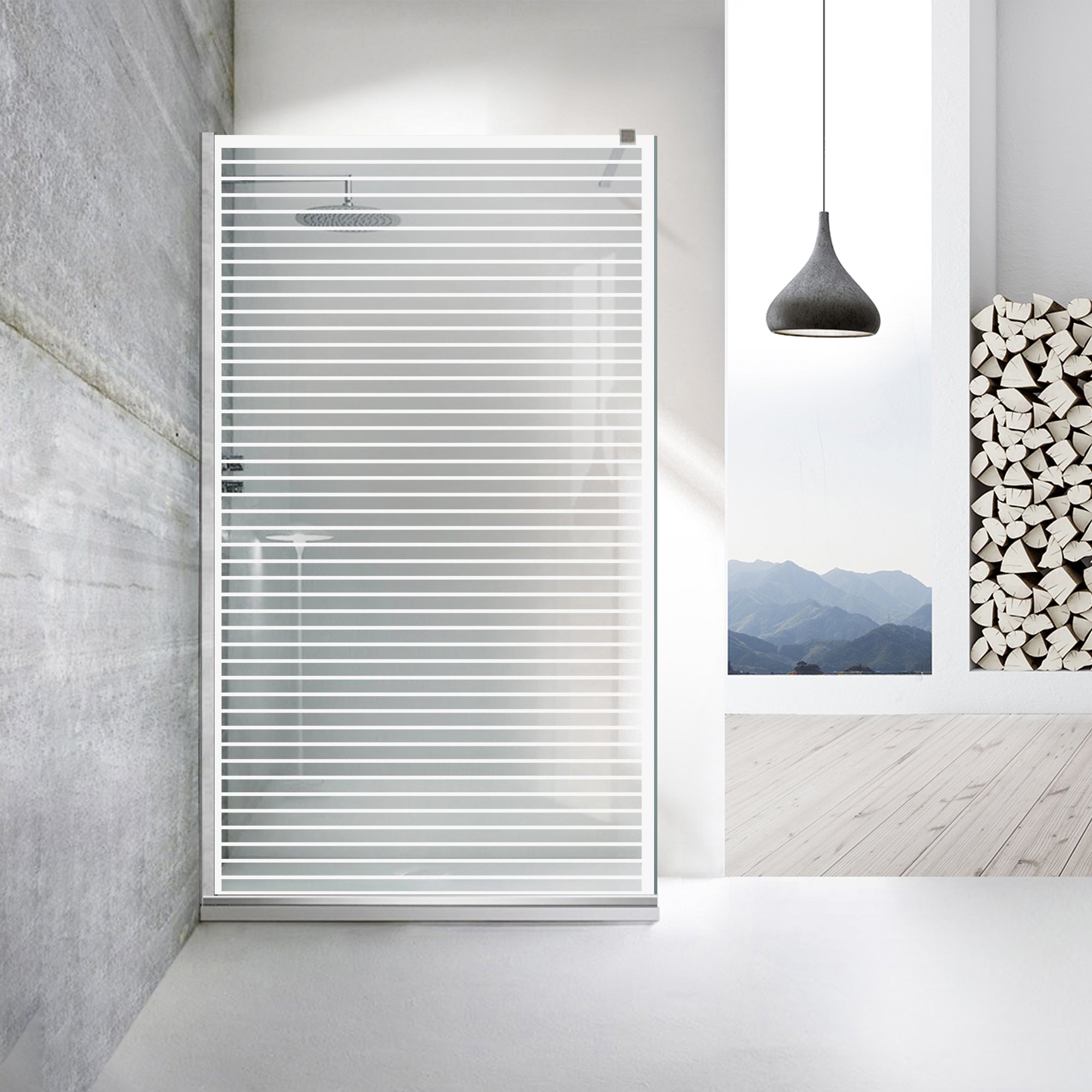 Paravan dus Walk-in, Perete dus Inox, #Clara #Víztiszta