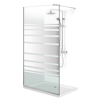 Paravan dus Walk-in, Perete dus  Inox, #Clara #Víztiszta
