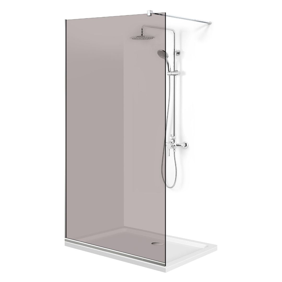 Paravan dus Walk-in, Perete dus  Inox, #Bronz #Bronz