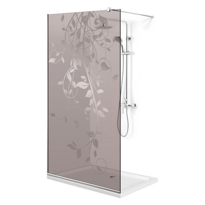 Paravan dus Walk-in, Perete dus  Inox, #Bronz #Bronz