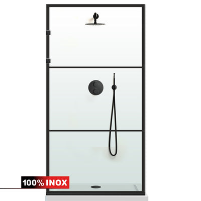 Shower Screens Walk-in, Shower wall Stainless steel, #Clear #Víztiszta