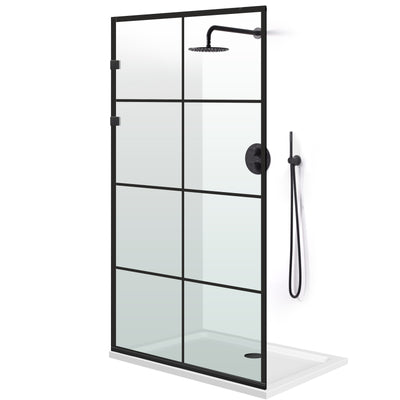 Paravan dus Walk-in, Perete dus Inox, #Clara #Víztiszta