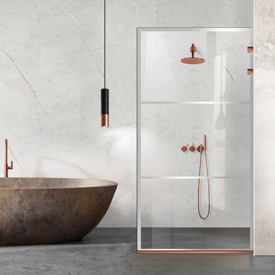 Shower Screens Walk-in, Stainless steel shower wall, matte black, #Clear #Clear