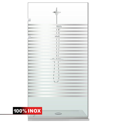Parois de Douche Walk-in, Paroi de douche en Acier inoxydable, #Clair