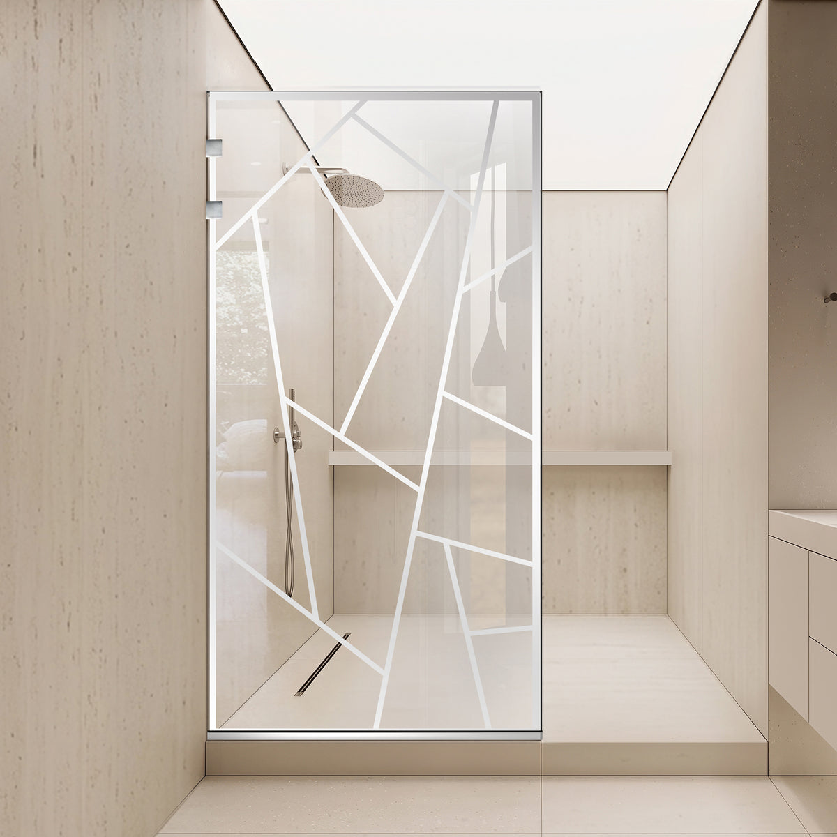 Parois de Douche Walk-in, Paroi de douche en Acier inoxydable, #Clair