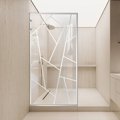 Parois de Douche Walk-in, Paroi de douche en Acier inoxydable, #Clair