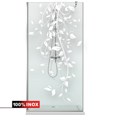 Paravan dus Walk-in, Perete dus  Inox, #Clara #Víztiszta