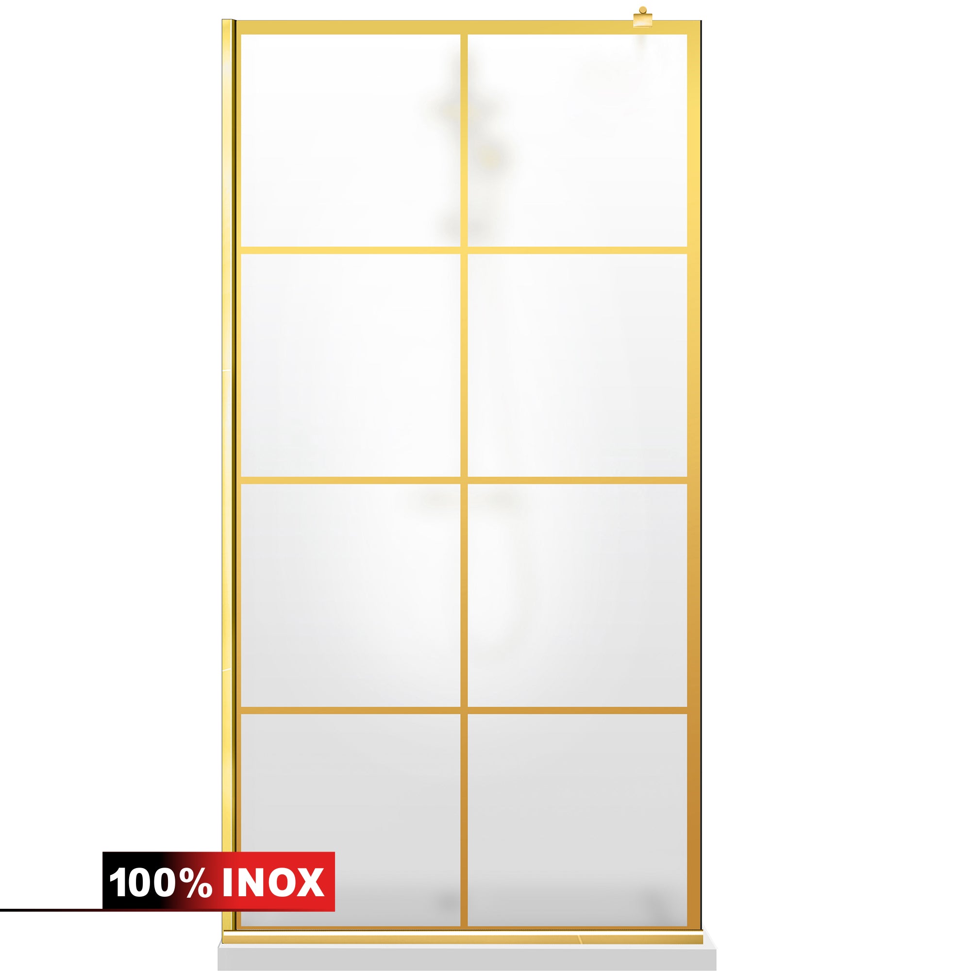 Paravan dus Walk-in, Perete dus  Auriu, #Mat #Matt
