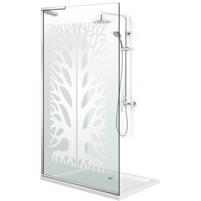 Paravan dus Walk-in, Perete dus Inox, #Clara #Víztiszta
