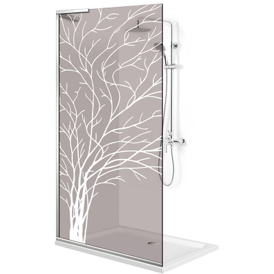 Paravan dus Walk-in, Perete dus Inox, #Bronz #Bronz