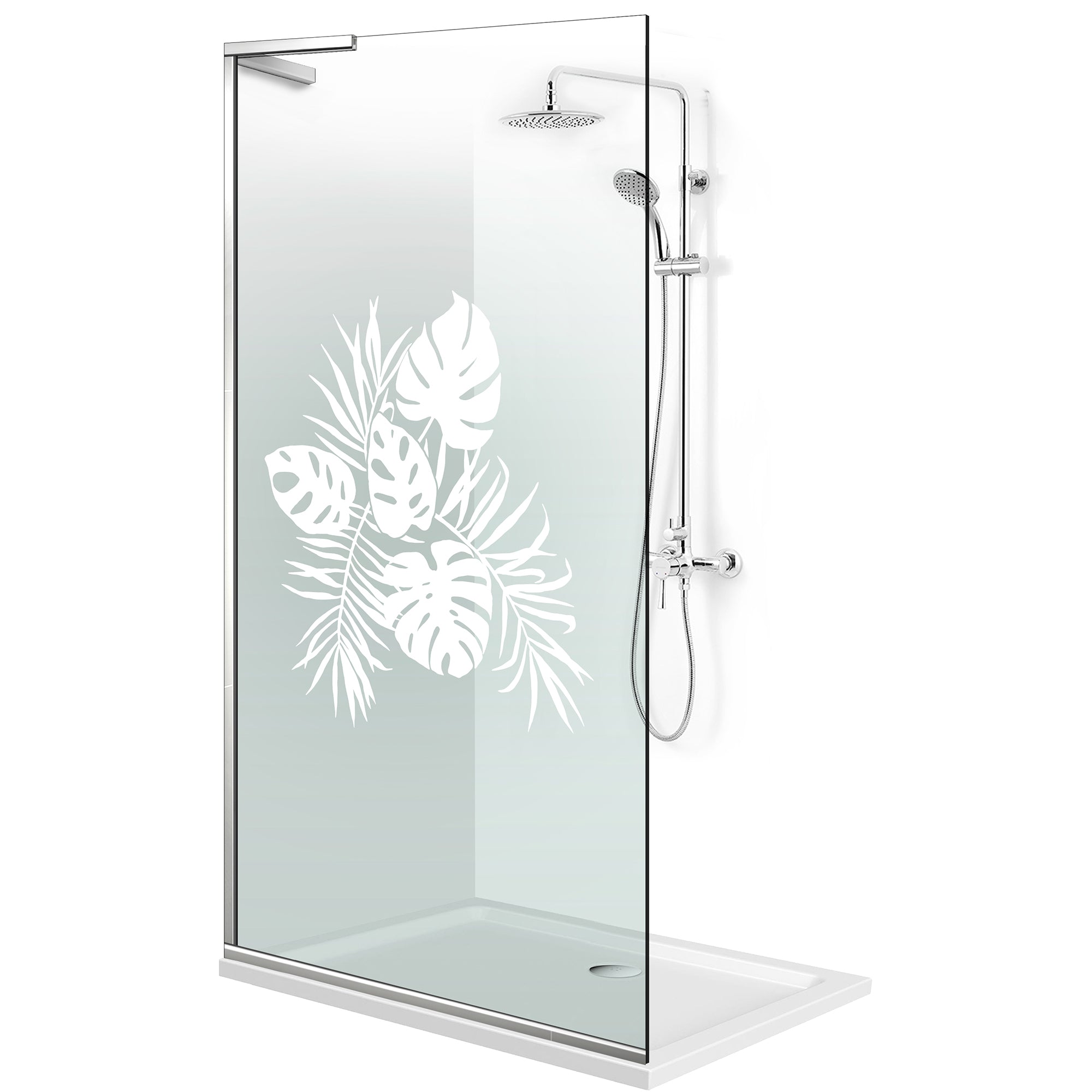 Paravan dus Walk-in, Perete dus Inox, #Clara #Víztiszta