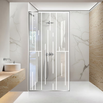Paravan dus Walk-in, Perete dus Inox, #Clara #Víztiszta