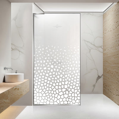 Paravan dus Walk-in, Perete dus Inox, #Mat #Matt