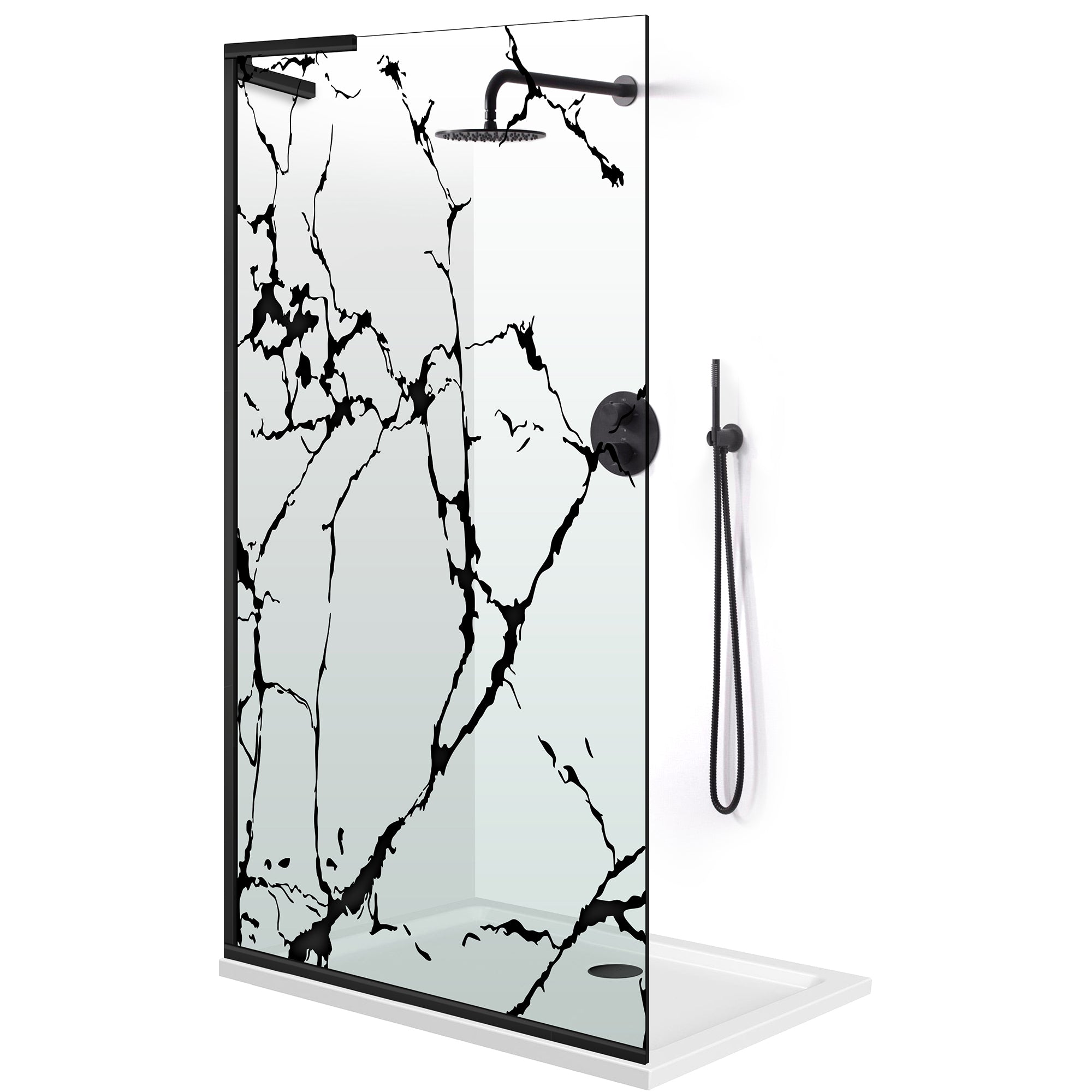 Paravan dus Walk-in, Perete dus Inox, #Clara #Víztiszta