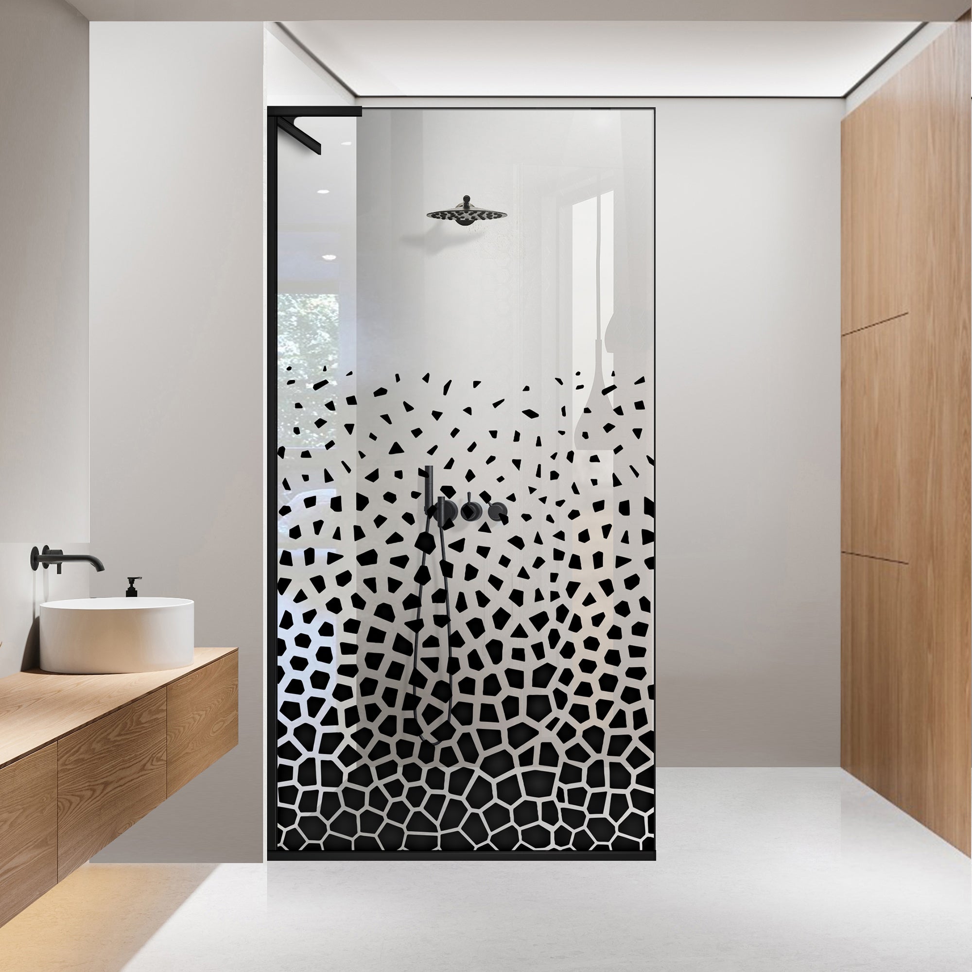 Paravan dus Walk-in, Perete dus Inox, #Clara #Víztiszta