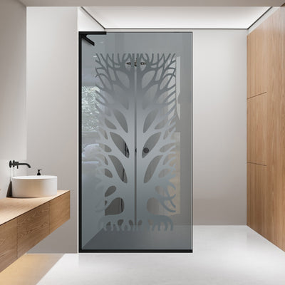 Paravan dus Walk-in, Perete dus Inox, #Gri #Szürke