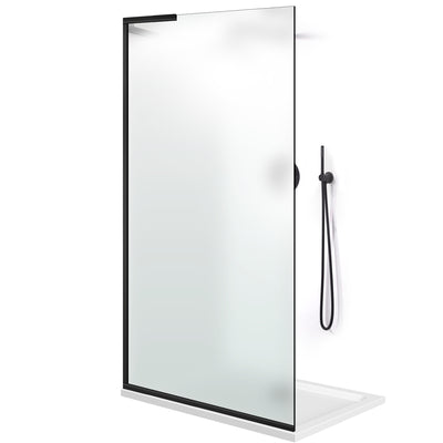 Paravan dus Walk-in, Perete dus Inox, #Mat #Matt