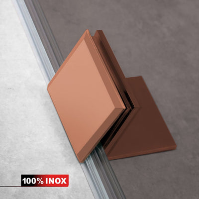 Parois de Douche Walk-in, Paroi de douche en Acier inoxydable, cuivre #Bronze