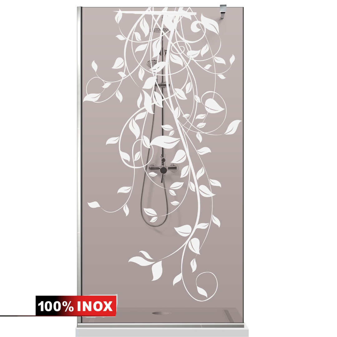 Paravan dus Walk-in, Perete dus  Inox, #Bronz #Bronz
