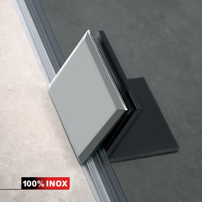 Shower Screens Walk-in, Shower wall Stainless steel, #Grey